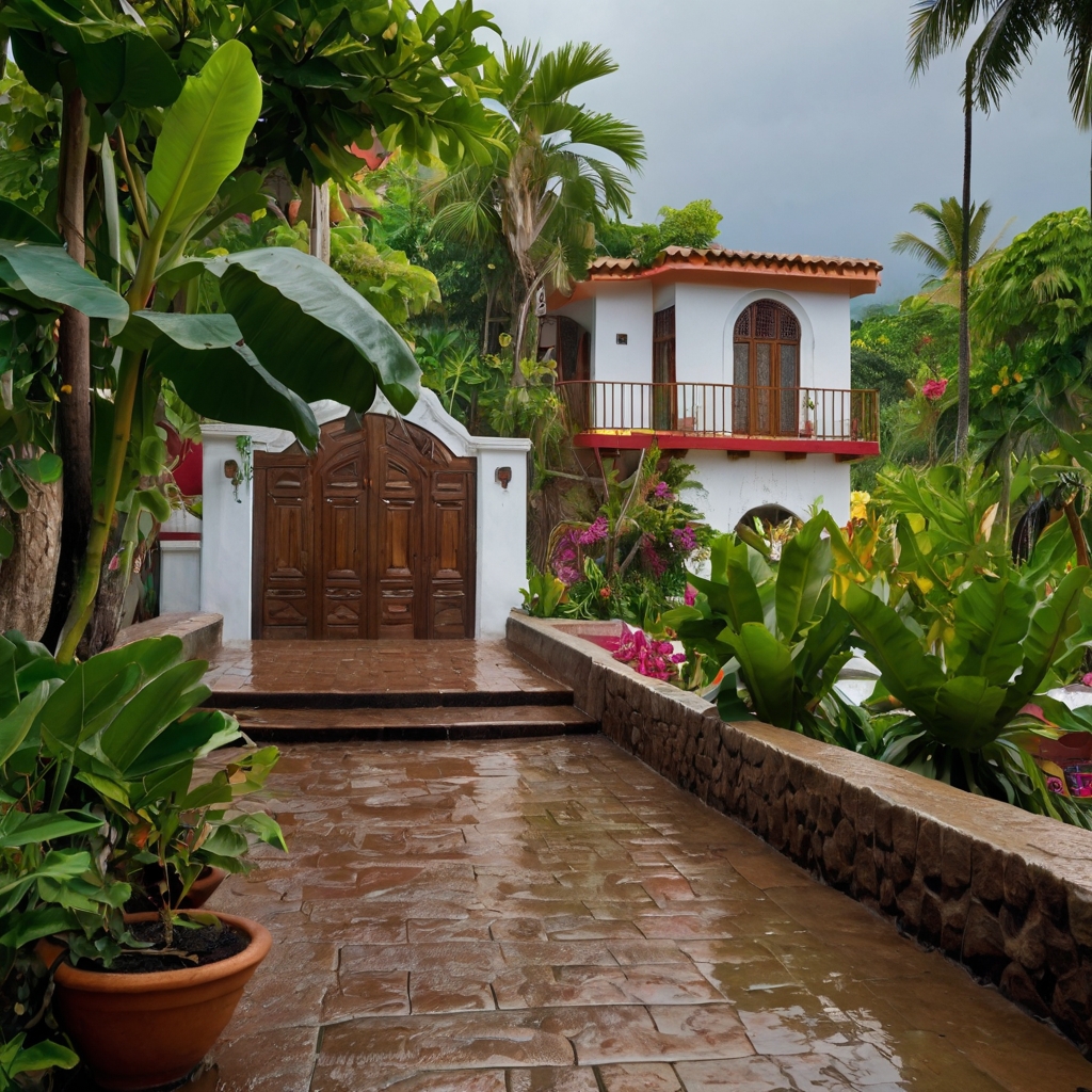 Temporada de lluvias en Puerto Vallarta.